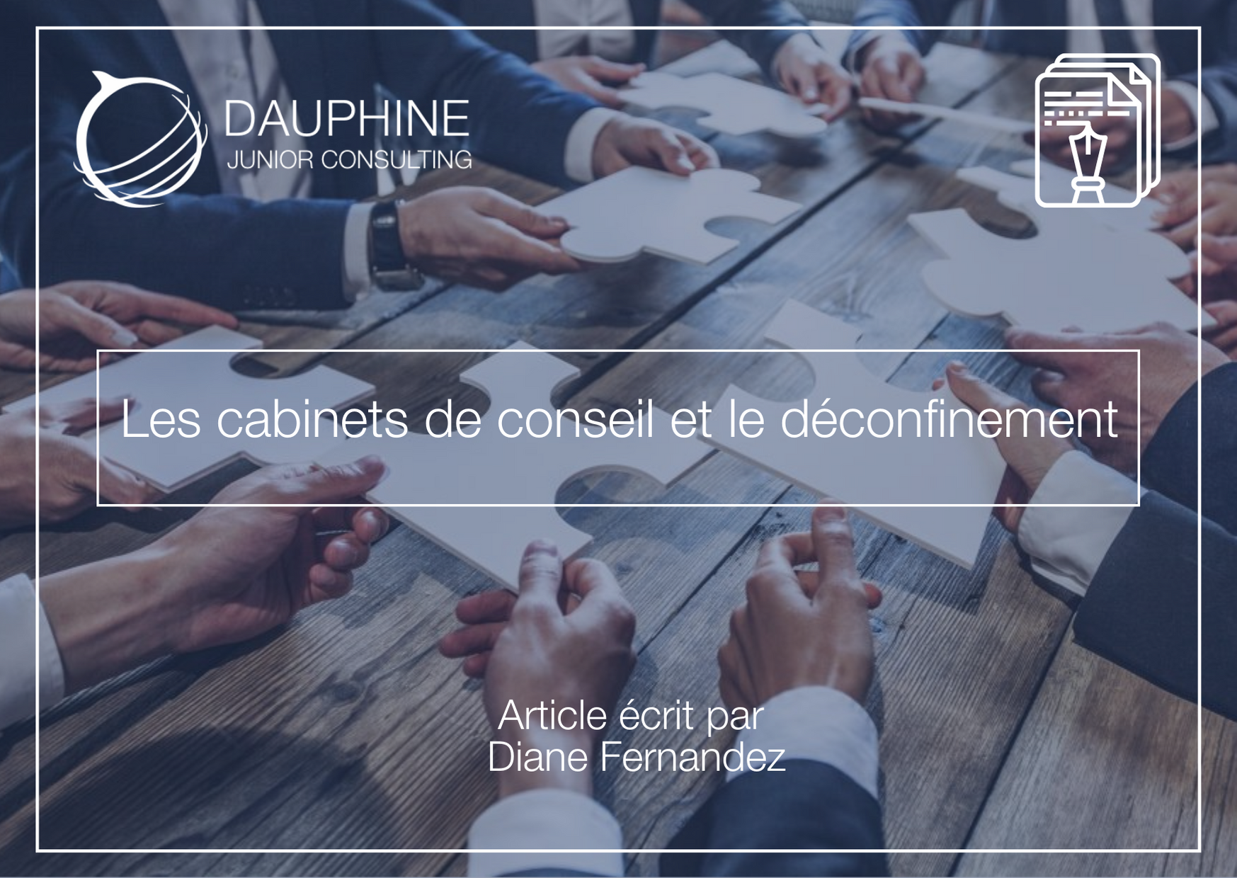 Les cabinets de conseil et le déconfinement