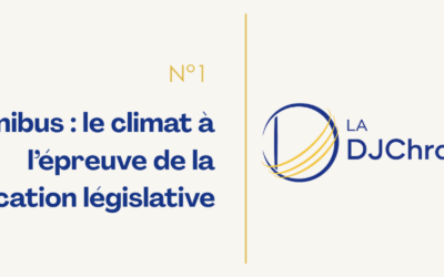 DJChronique #1 – Loi Omnibus : le climat à l’épreuve de la simplification législative